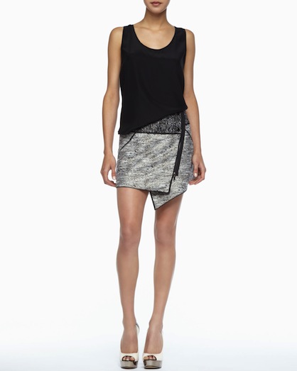 Asymmetrical skirt rachel zoe trend